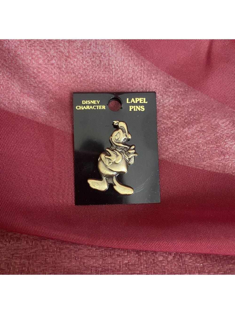 Donald Duck Disney Lapel Pin MFG Monogram Products Brass Series